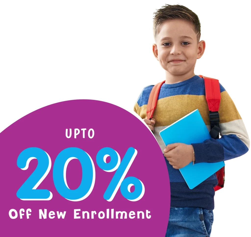 Student wearing backpack